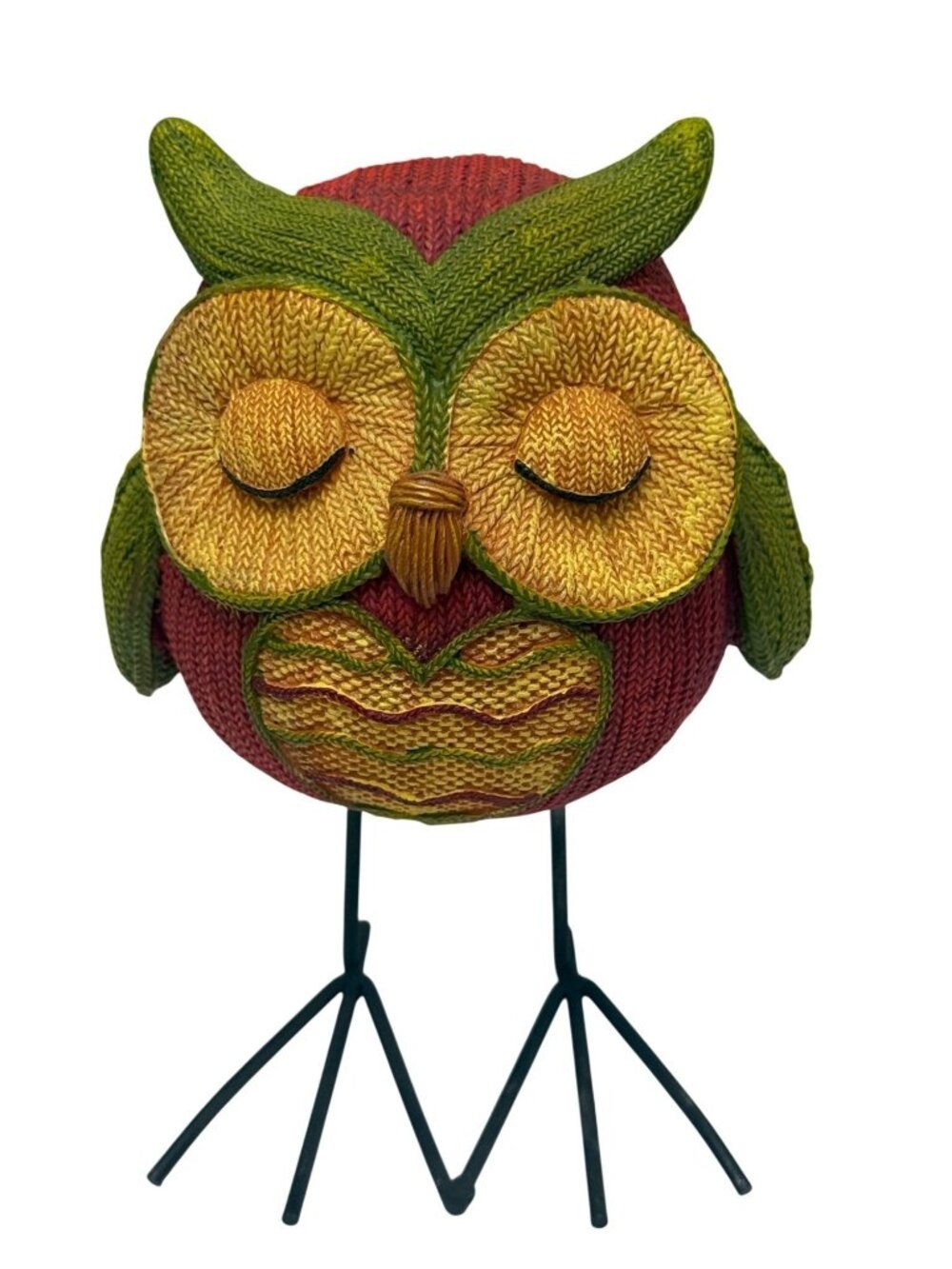 Jozie B Owl Figurine Resin Owl with Heart Whimsical Decor